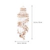 Veemoon Hanging Shell Wind Chime, Decorative Ocean Ring Chime Outdoor