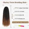 Marley Twist Braiding Hair 24 Inch Marley Twist Hair Ombre