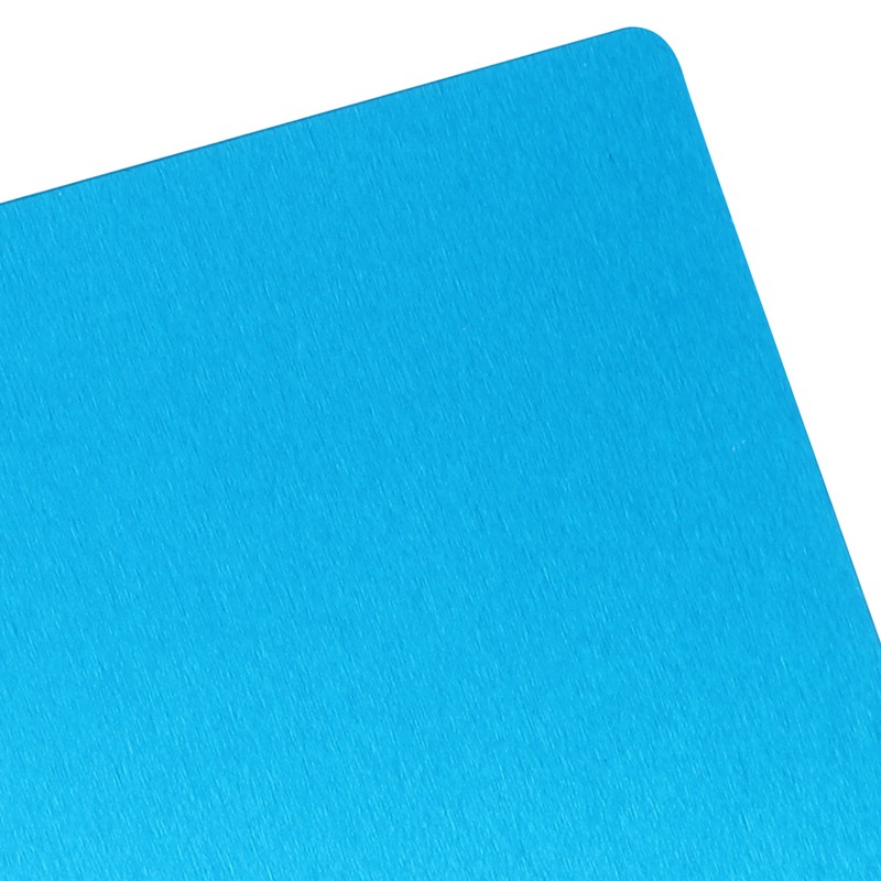 50Pcs Blue 0.45mm Thicken Marking Metal Card Test Material Nameplate