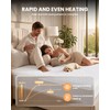 Heated Mattress Pad Queen: Even Fast Heating 125.6°F Dual Control