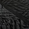 NTBAY Queen Silk Satin Quilt Set, Geometric Pattern Bedspread Luxury