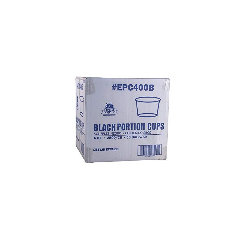 EPC400 Empress Plastic Portion Cup 4oz Clear 50/50, 2500 per