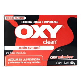 Oxy Clean Jabón Antiacné Elimina Grasa E Impurezas 90g Grasa Día
