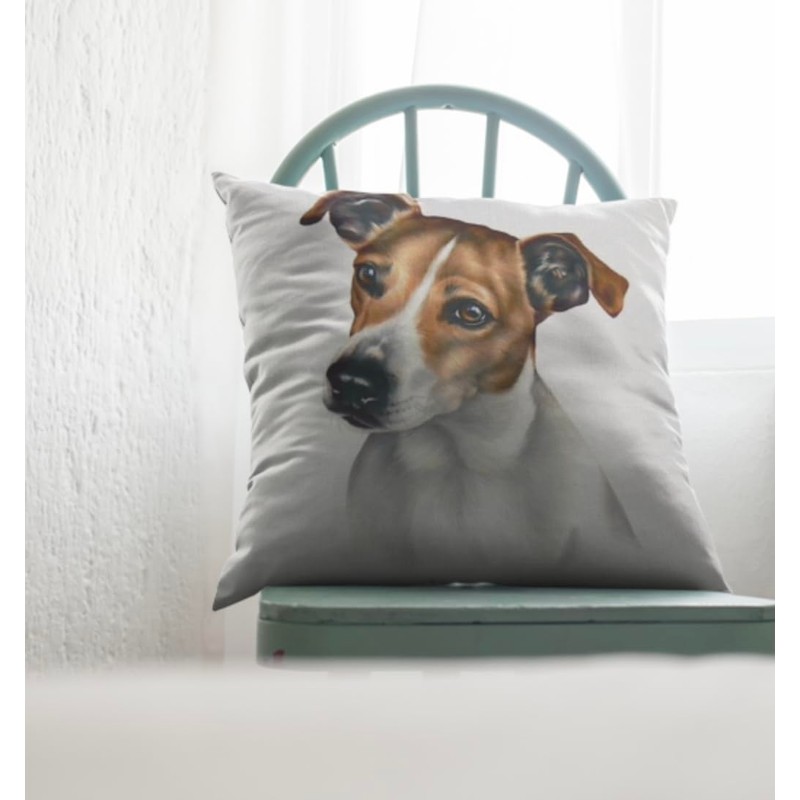 The Beach Stop Decorative Jack Russell Dog Scatter Cushion Cover