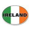 2 x 15cm Ireland Oval Flag Vinyl Stickers - Irish
