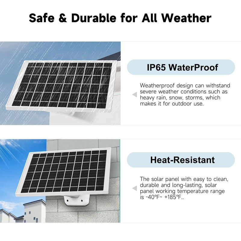 4 Pack 7W Solar Panel Charger Compatible with Arlo Essential
