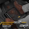 Cat TerrainGuard Heavy-Duty 3-Piece All-Weather Rubber Floor Mats for Car,