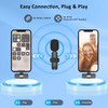 MAYBESTA Wireless Lavalier Lapel Microphone for iPhone 15 Series/Android/Computer -