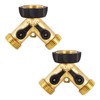 Underhill Hose Outlet Splitter Adapter for Garden Water Hose, 3/4-Inch