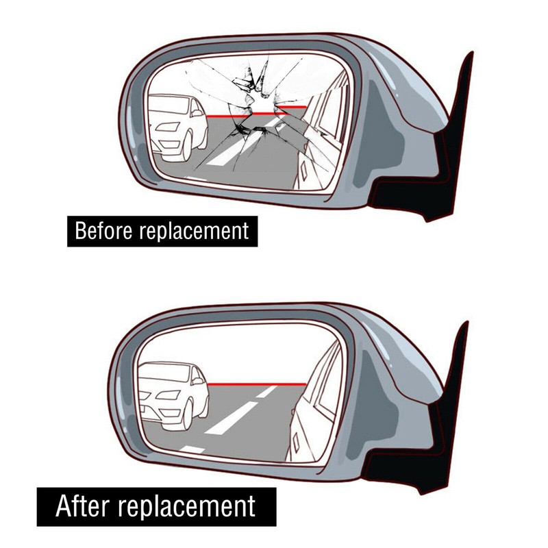 Mirror Glass Driver Side Left LH for 2003-2009 HUMMER H2