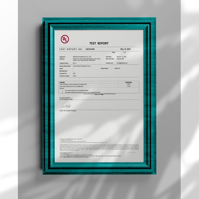 Binditek 200 Pack 7 Mil Clear Presentation Covers for Binding,