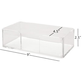 Hand Towel Holder for Bathroom Hand Towels Fingertip Disposable, Modern Bathroom Décor Powder Room Ideas, Napkin Holder Container Acrylic Clear