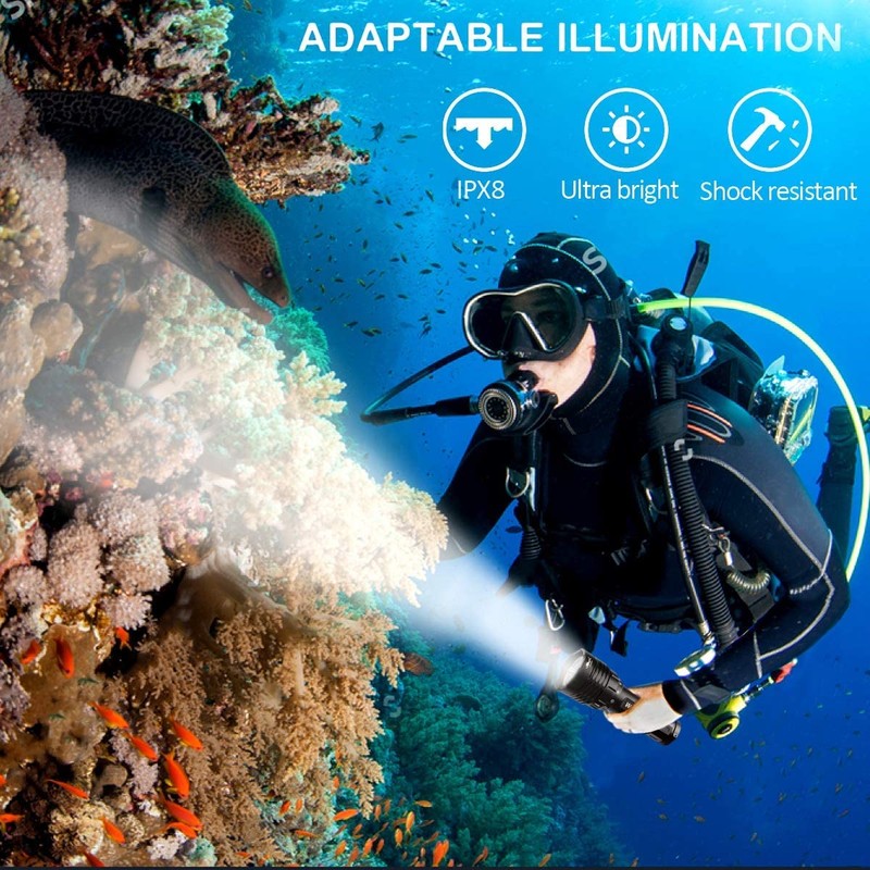 Wurkkos DL30 Dive Flashlight Bright 3600 Lumen Scuba Dive Light,