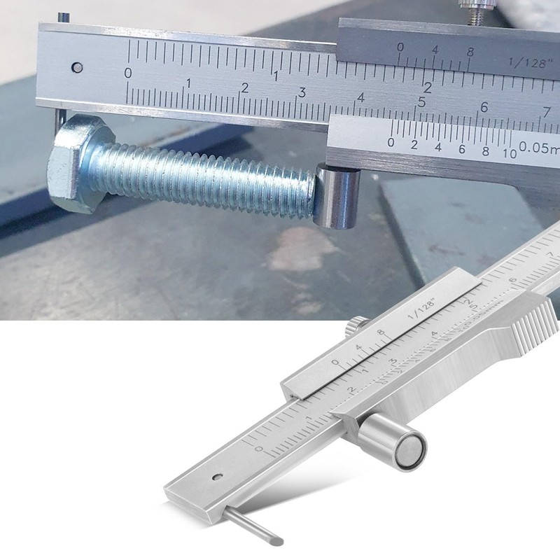 STAHLWERK Scribe Vernier Calliper, Measuring Gauge, Calliper 0-200 mm, 8