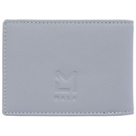 Mala Leather Moonflower Collection Travel/Card Holder RFID Blocking 660_56 Grey