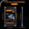 5 Pieces 4 Screw Trading Card Protector, Baseball Sleeves Card