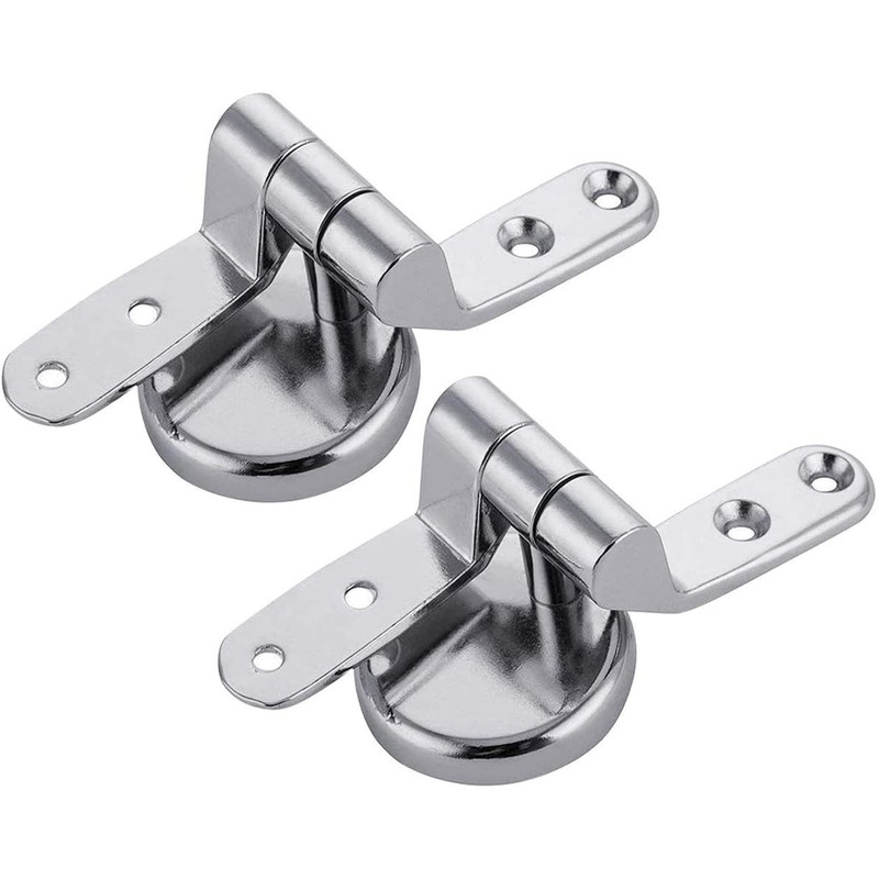 1 Set Zinc Alloy Toilet Seat Lid Hinge Adjustable Replacement