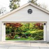 Leyiyi 6x13ft Japan Garden Landscape Garage Door Decorations Banner with