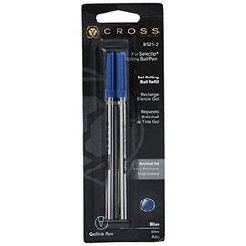 Cross Selectip Gel Rollerball Pen Refill - Blue - Dual Pack