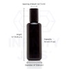 Infinity Jars Black Ultraviolet Glass Bottle 50 Ml (1.7 fl