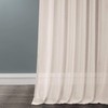 HPD Half Price Drapes SHCH-SS071611-84 Solid Faux Linen Sheer Curtain