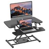 SANODESK 32'' Height Adjustable Standing Desk Converter, Switch Sit to