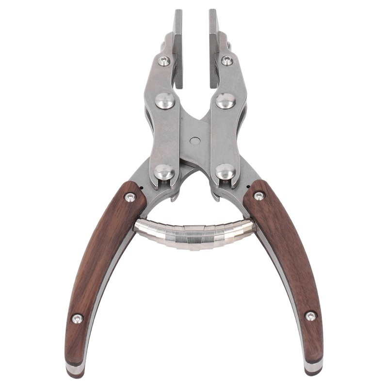 Flat Pliers Wooden Handle Alloy Steel Mouth 38mm Jaw Width