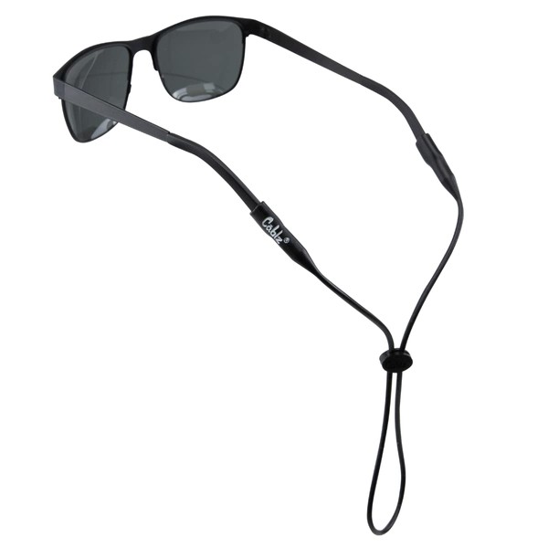 Cablz Silicone Eyewear Retainer | Waterproof Eyewear Retainer Strap, 16 in (Black)