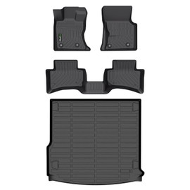 HAFIDI Floor Mats & Cargo Liner Custom for Range Rover Velar 2021-2025 2026 All Weather Protection TPE Heavy Duty Non-Slip Automotive Floor Liners Fits Full Set Accessories, Black