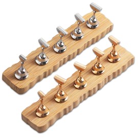 Nail Stand Holder for Painting Nails Practice, Press on Nail Tip Stands Display Magnetic Practice Nails Arts Tools for Press ons 2 Set