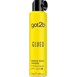 Got2b Spray para cabello, GLUED, resistente al agua, ultra fijacin, frmula vegana sin sulfatos, siliconas, ni parbenos, 300ml.                        