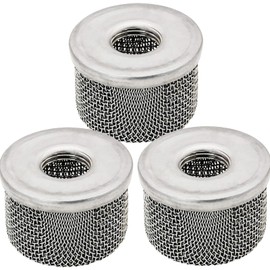 3 Pack 181073 or 181-073 Pump Inlet Strainer，Inlet Strainer Screen Filter 1/2" NPT Thread Stainless Steel with for Airless Paint Sprayer 455 495 Ultra 500 Ultra Max 695