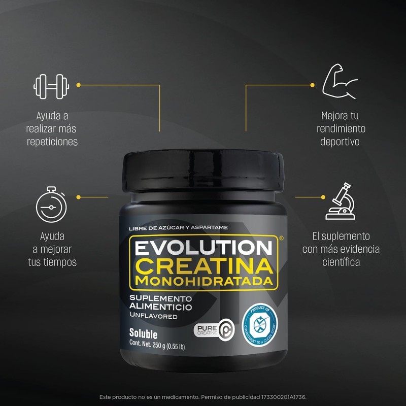 EVOLUTION PROTEÍNA WP100 BOTE MOKA 1400 G + CREATINA MONOHIDRATADA