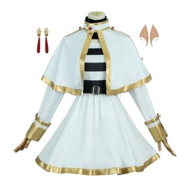COSSA Children's Freeren Cosplay, Children's Costume, Costume, Disguise, Stage Performance Clothing, Everyday Clothing, School Festival, Cultural Festival, Halloween, Christmas (130)