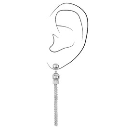Traveller Ear Clip – Pendant – Tassel – Various Colours, Titanium