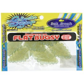 Bait Breath Worm Flat Bugsy 2.9" S878 Deep Shad