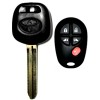 Toyota Sienna Transponder Chip Key 44D Dot 5 Button &