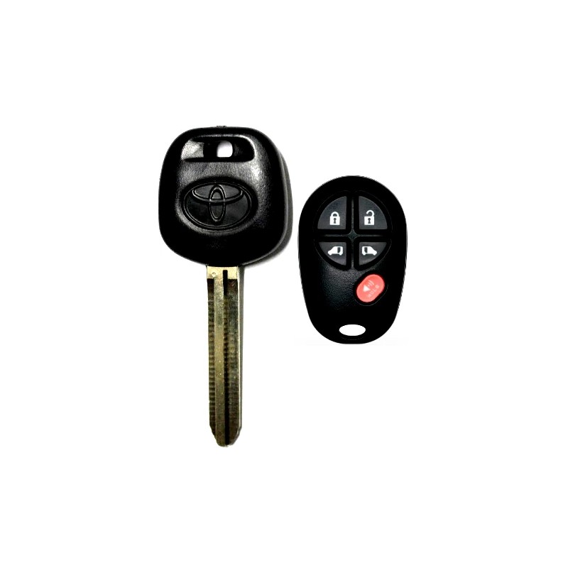 Toyota Sienna Transponder Chip Key 44D Dot 5 Button &