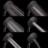 Couradric Handheld Shower Head, 6" Oil-Rubbed Bronze Face 6 Spray