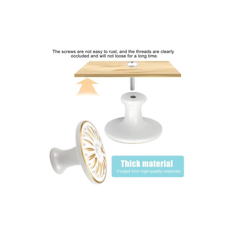 AvoDovA 10PCS Kitchen Cabinet Knobs Drawer Pulls Ideal Door Knobs