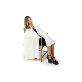 Velanio Cashmere Luxury Knitted Wrap Travel Shawl Scarf, Pashmina Stole, All-Season Scarf for Women Cashmere Wool Blend