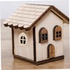 TEHAUX 25pcs Unfinished Wooden Miniature Door and Window Set DIY