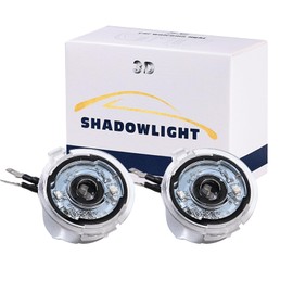 Aepiraza 2Pcs Side Mirror Puddle Ghost Light, HD LED Side Mirror Puddle Light Logo Projector Compatible with F150 Ranger Edge Fusion Explorer Expedition Flex Taurus X