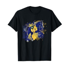 Horse Riding Barbados Flag T-Shirt