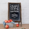 Weddingstar Self Standing Chalkboard Sign with Rustic Wood Frame