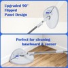 62 in Adjustable Wall Cleaner Mop 180° Rotatable Mops for
