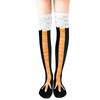 Ruizaua Chicken Leg Socks, Cotton Chicken Socks Women Knee High