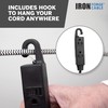 Iron Forge Cable 10 Ft 3 Outlets Black Extension Cord