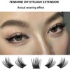 Fenshine Cluster Lashes Individual Lashes Wide Stem C/D Curl 9-15