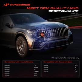 A-Premium Snail Horn Compatible with Honda CR-V CRV, Civic, Accord, Odyssey, Fit & Acura MDX, TSX, TL, RL, with 4 Wire Connectors